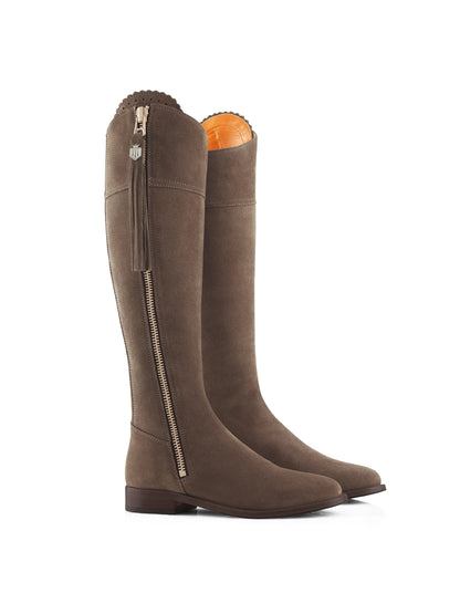 Women's Regina Suede Flat Knee-high Boots (Regular Fit)