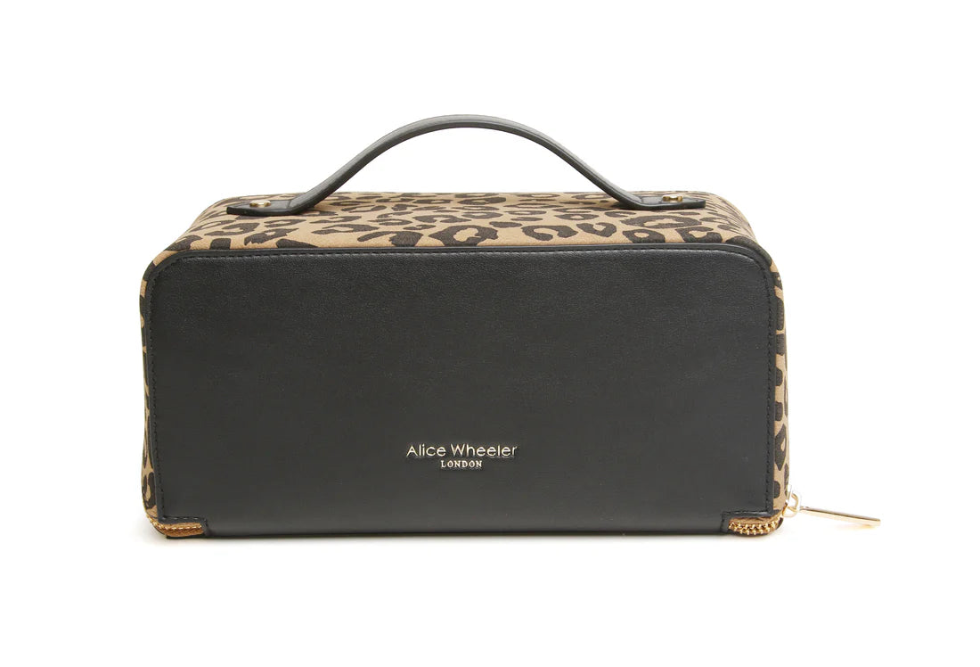 Dark Leopard Train Case
