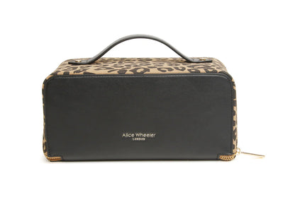 Dark Leopard Train Case