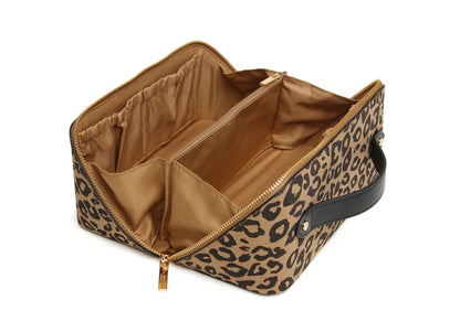 Dark Leopard Train Case