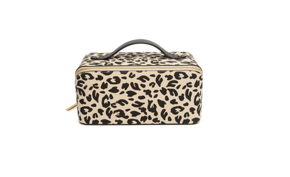 Light Leopard Train Case