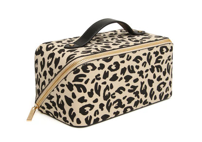 Light Leopard Train Case