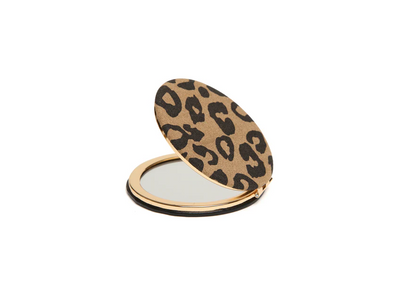 Dark Leopard Mirror Compact
