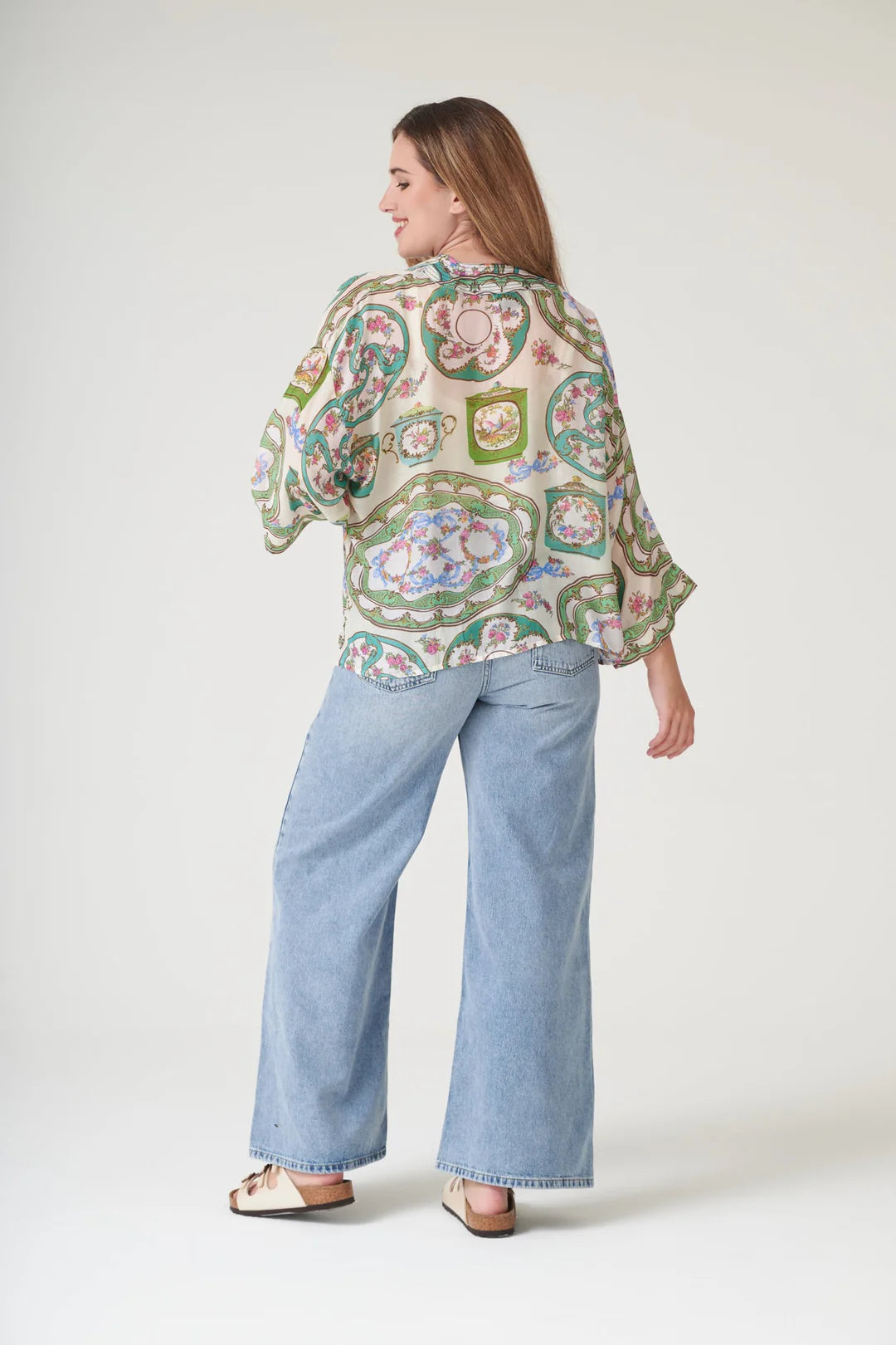 Afternoon Tea Green Kimono