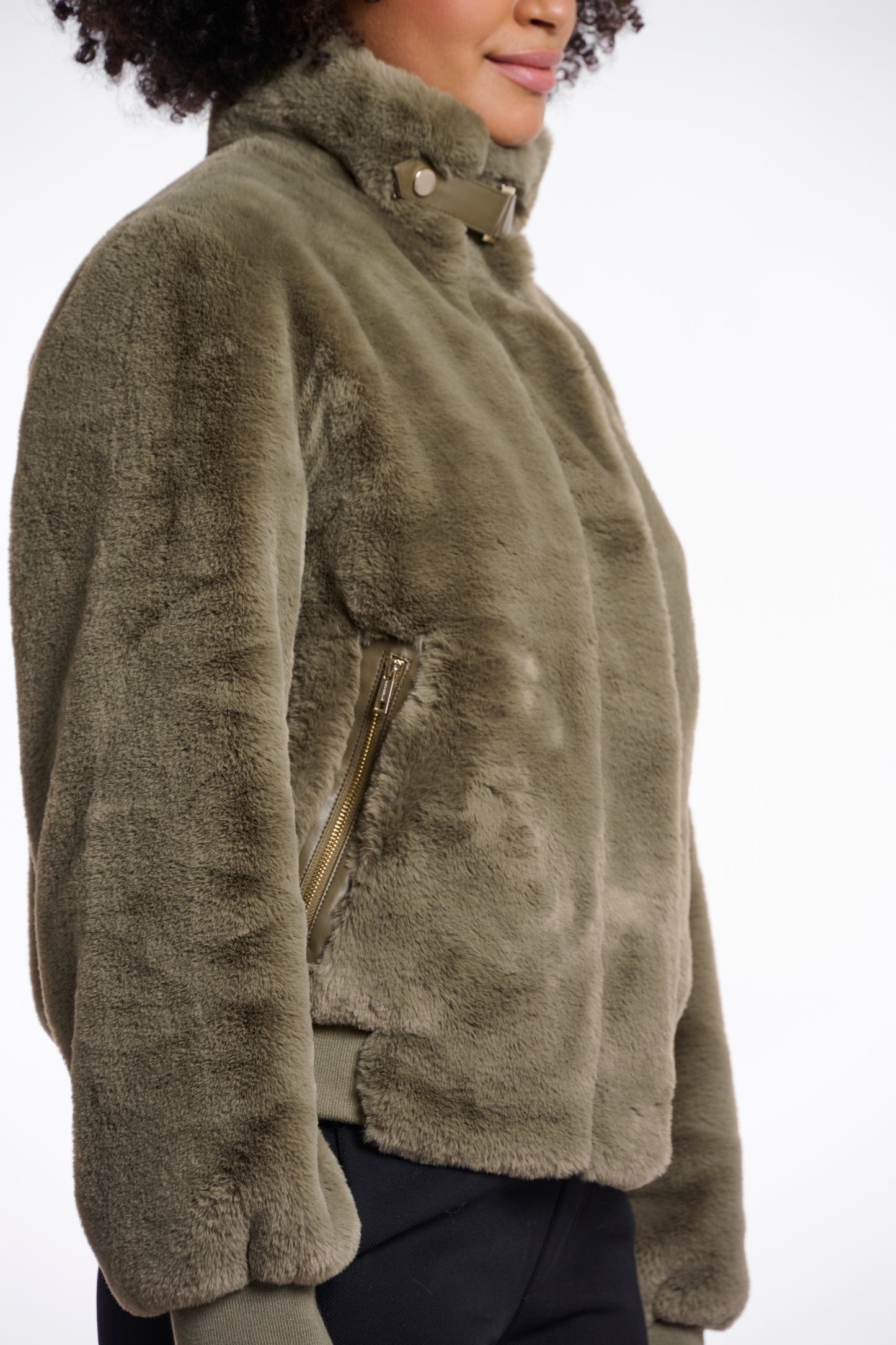 Short Fake Fur Jacket