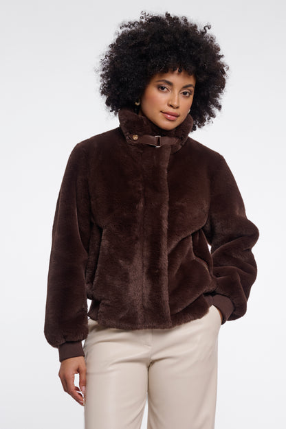Short Faux Fur Jacket