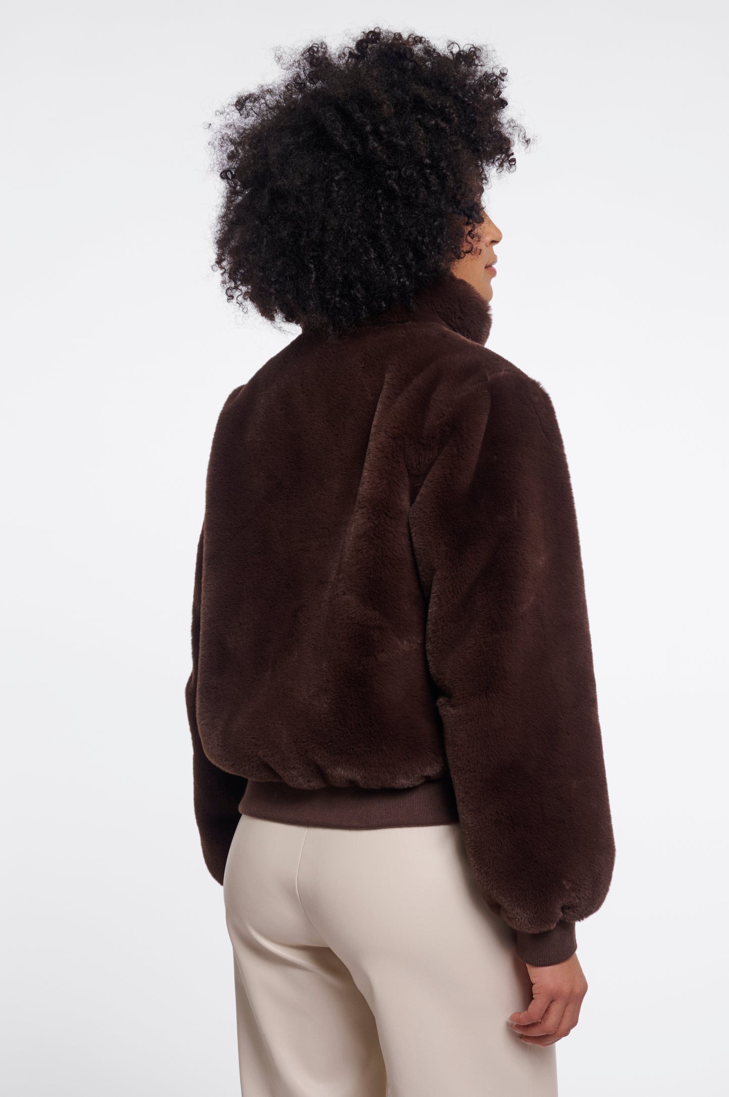 Short Faux Fur Jacket