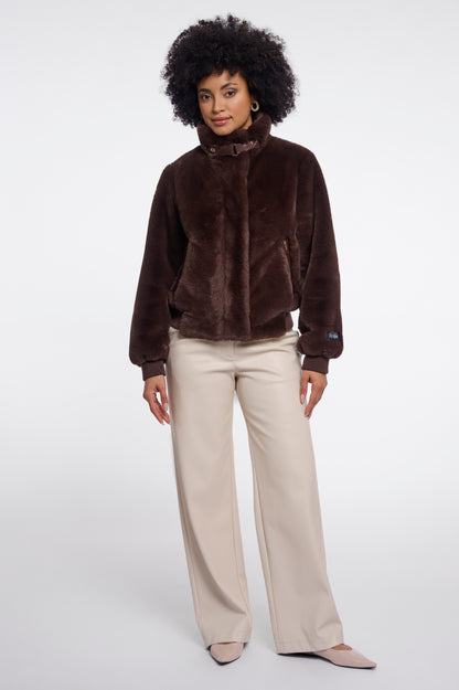 Short Faux Fur Jacket