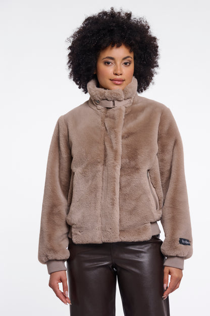 Short Faux Fur Jacket