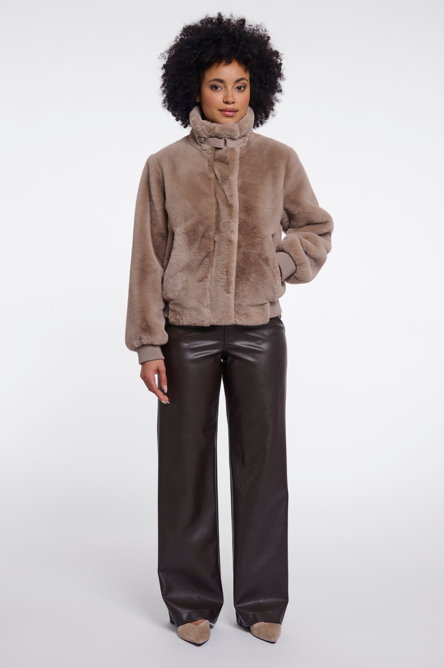Short Faux Fur Jacket