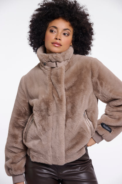 Short Faux Fur Jacket