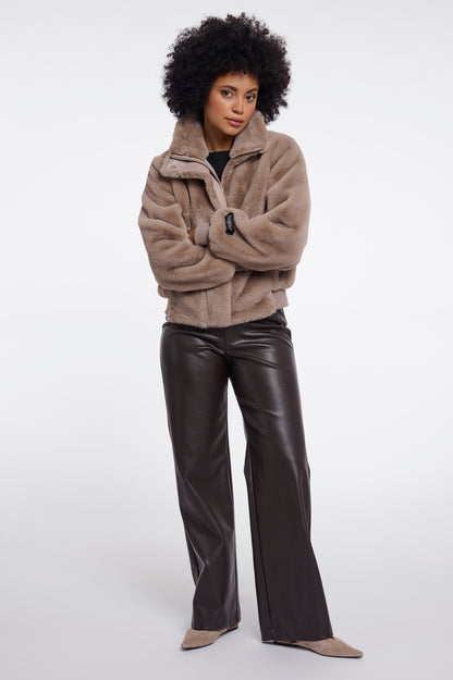 Short Faux Fur Jacket