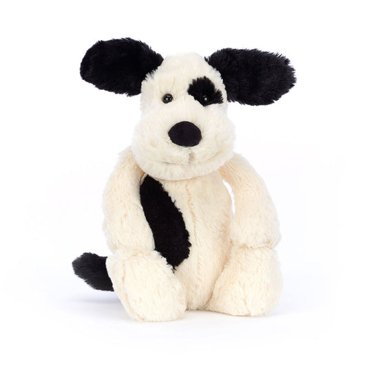 Bashful Black & Cream Puppy  - Medium