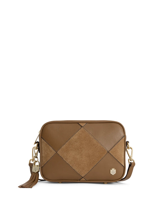 Finsbury Cross Body Bag Harlequin Suede