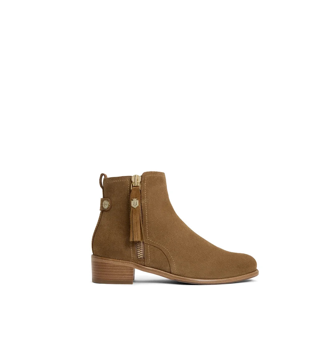 Flat Oakham Ankle Boot Suede