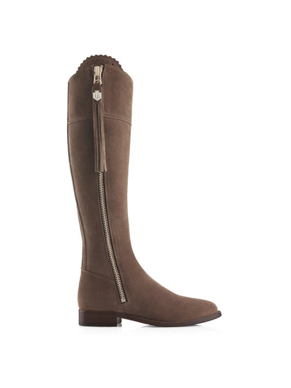 Women's Regina Suede Flat Knee-high Boots (Regular Fit)