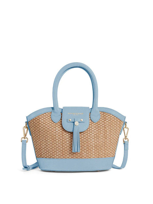 Mini Windsor Basket Bag Leather - Sky Blue