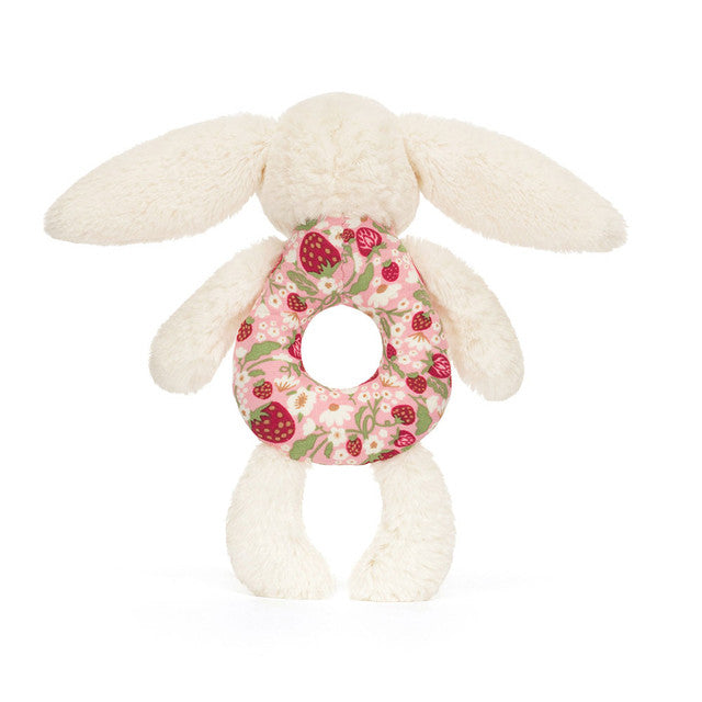 Bashful Beige Bunny Ring Rattle