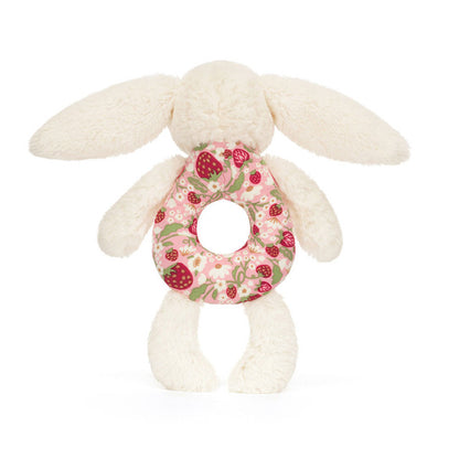 Bashful Beige Bunny Ring Rattle