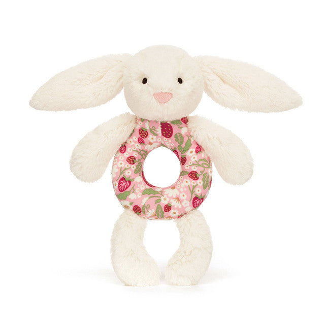 Bashful Beige Bunny Ring Rattle