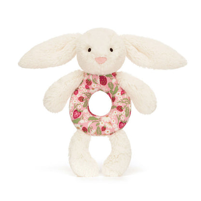 Bashful Beige Bunny Ring Rattle