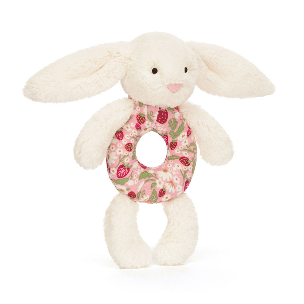 Bashful Beige Bunny Ring Rattle