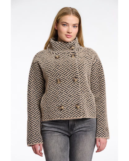 Short double breasted jacket