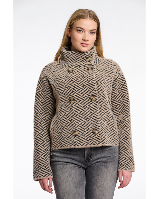 Short double breasted jacket