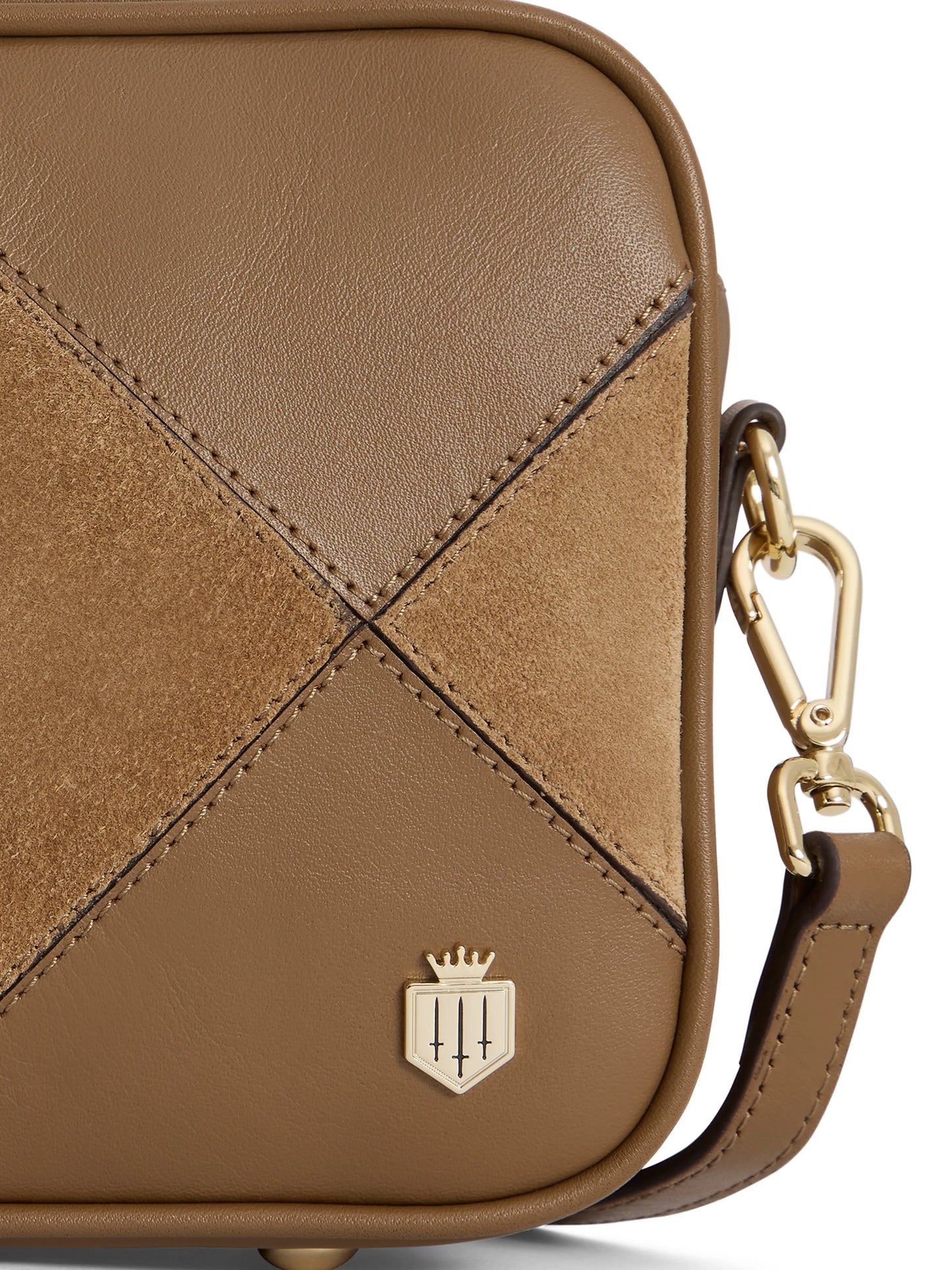 Finsbury Cross Body Bag Harlequin Suede