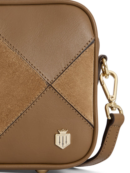 Finsbury Cross Body Bag Harlequin Suede