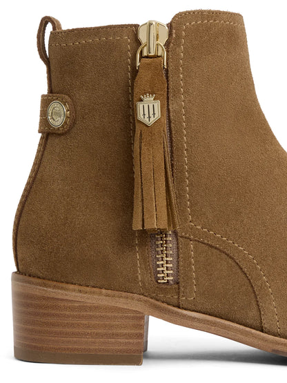Flat Oakham Ankle Boot Suede