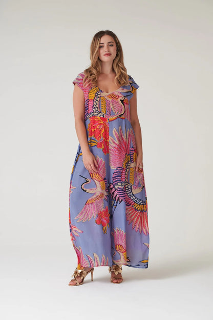 Crane Periwinkle Jumpsuit - One Size