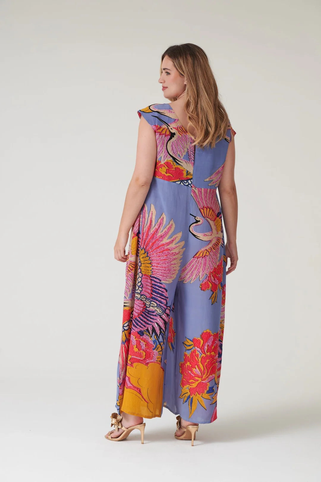 Crane Periwinkle Jumpsuit - One Size