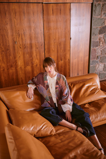Crane Plum Kimono