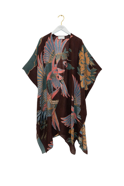 Crane Plum Wool Throwover