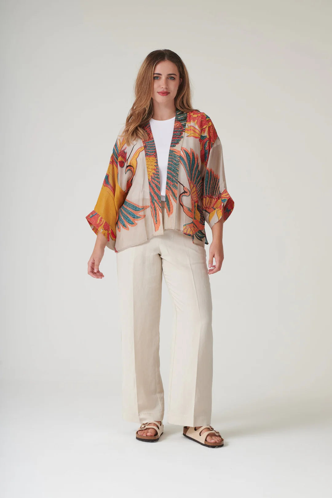 Crane Stone Kimono
