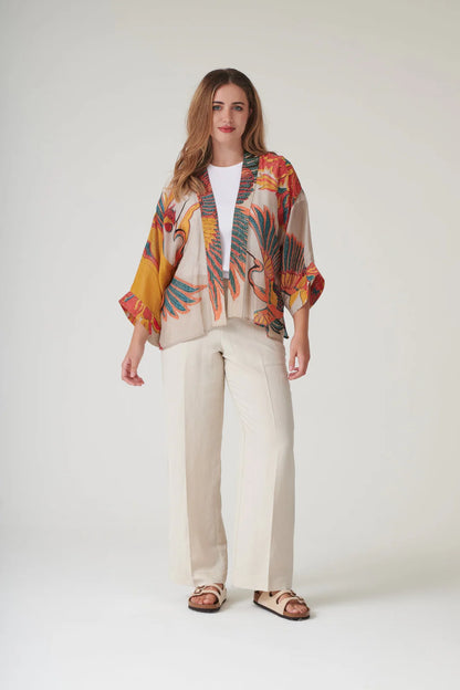 Crane Stone Kimono