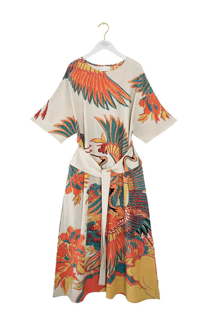 Crane Stone Obi Dress - S/M