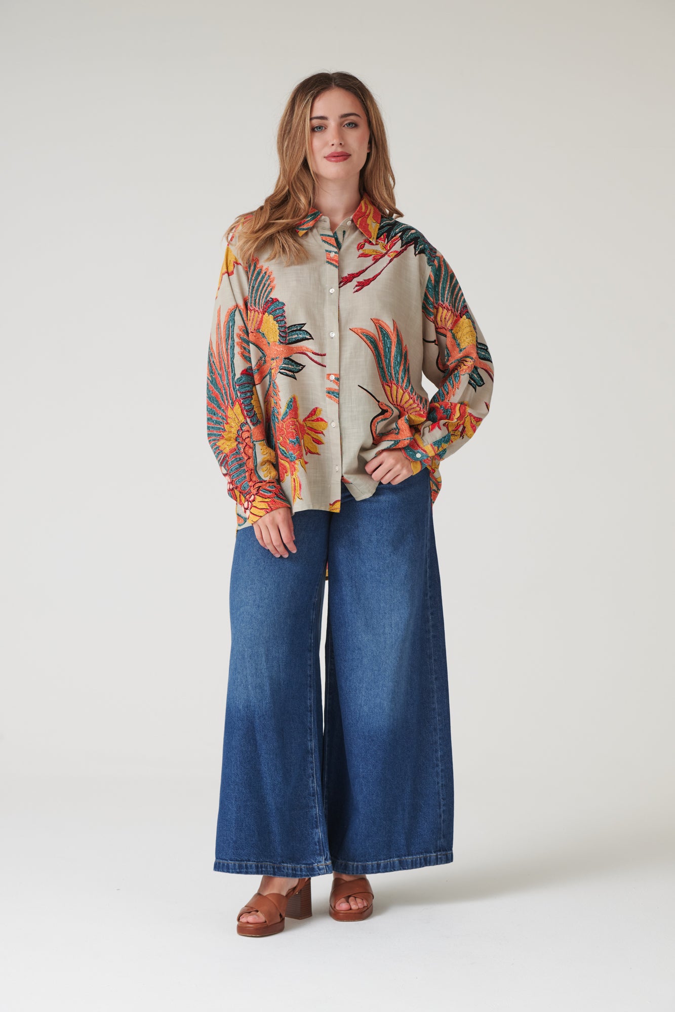 Crane Stone Oversized Shirt