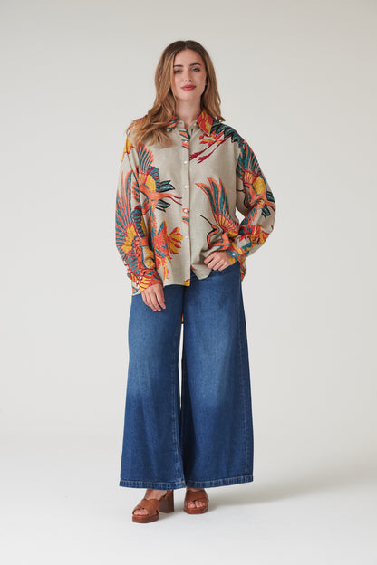Crane Stone Oversized Shirt