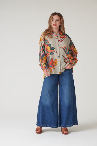 Crane Stone Oversized Shirt
