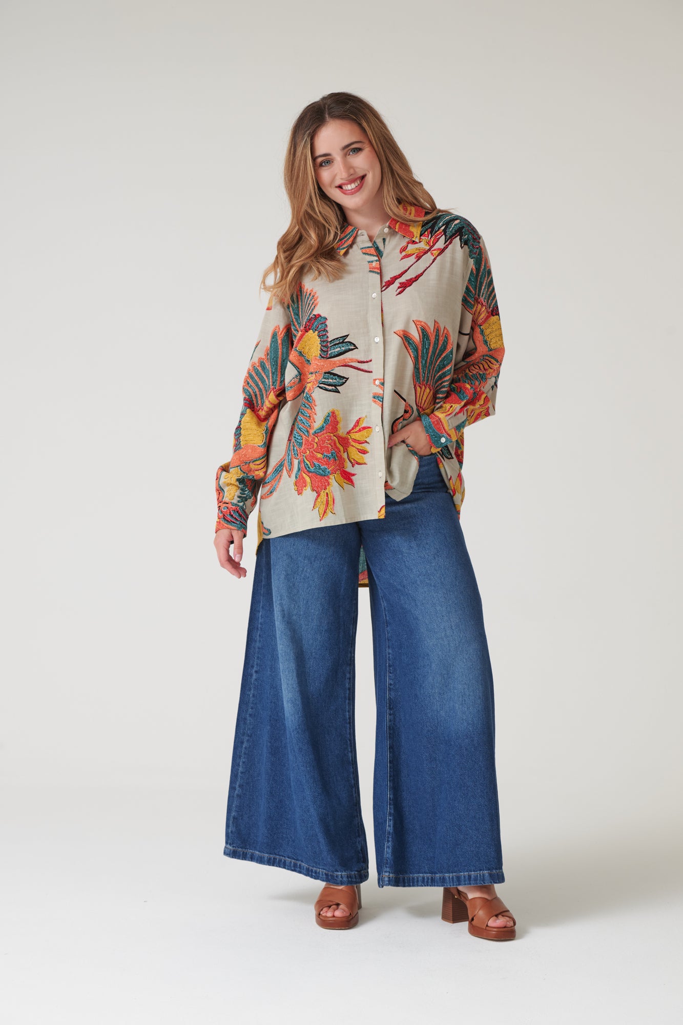 Crane Stone Oversized Shirt