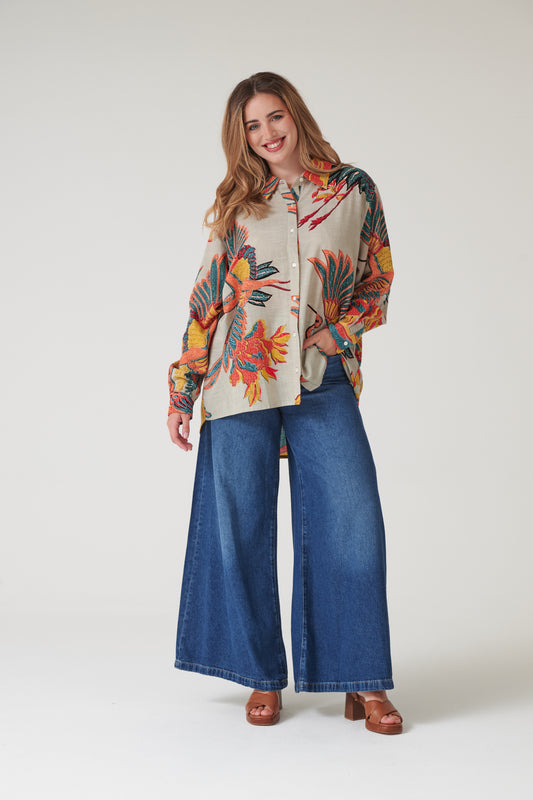 Crane Stone Oversized Shirt