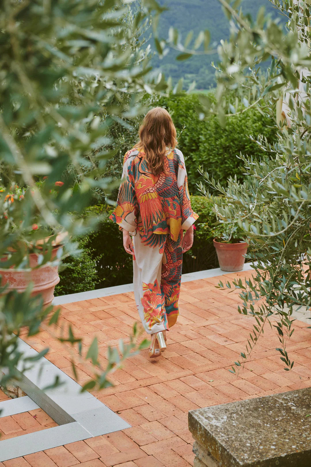 Crane Stone Palazzo Pants - S/M