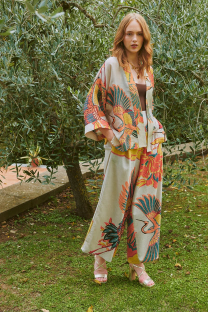 Crane Stone Palazzo Pants - S/M