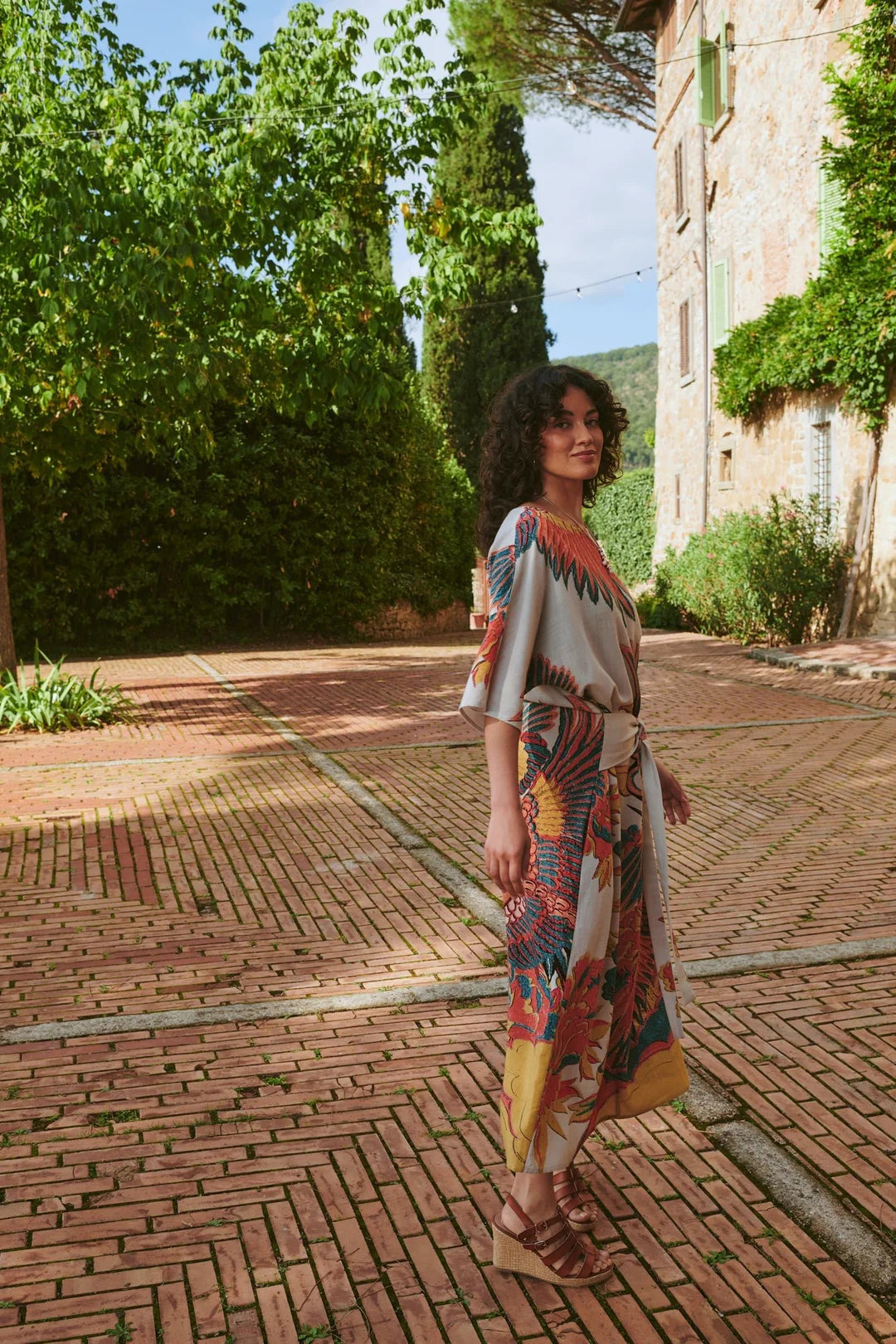Crane Stone Obi Dress - S/M