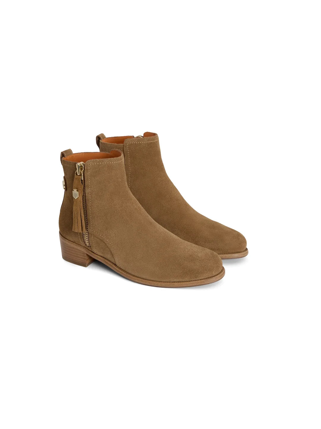 Flat Oakham Ankle Boot Suede