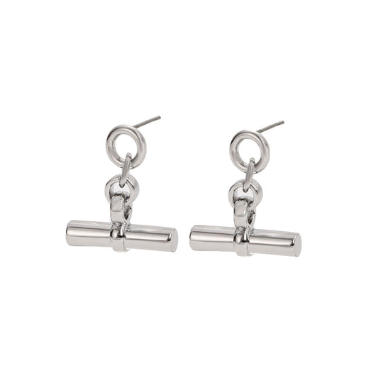 RHODIUM PLATED EARRINGS