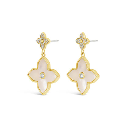 18K Gold Plated Earrings With Cubic Zirconia Stones