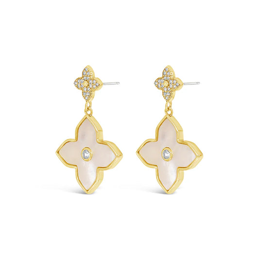 18K Gold Plated Earrings With Cubic Zirconia Stones